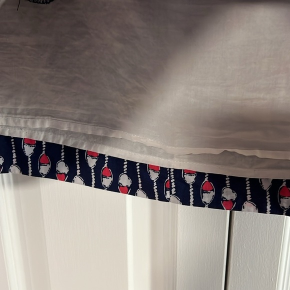 Lilly Pulitzer Size 4 Tate Navy Mini Nautical Coastal Skirt in Swim Lanes Print - Picture 7 of 7
